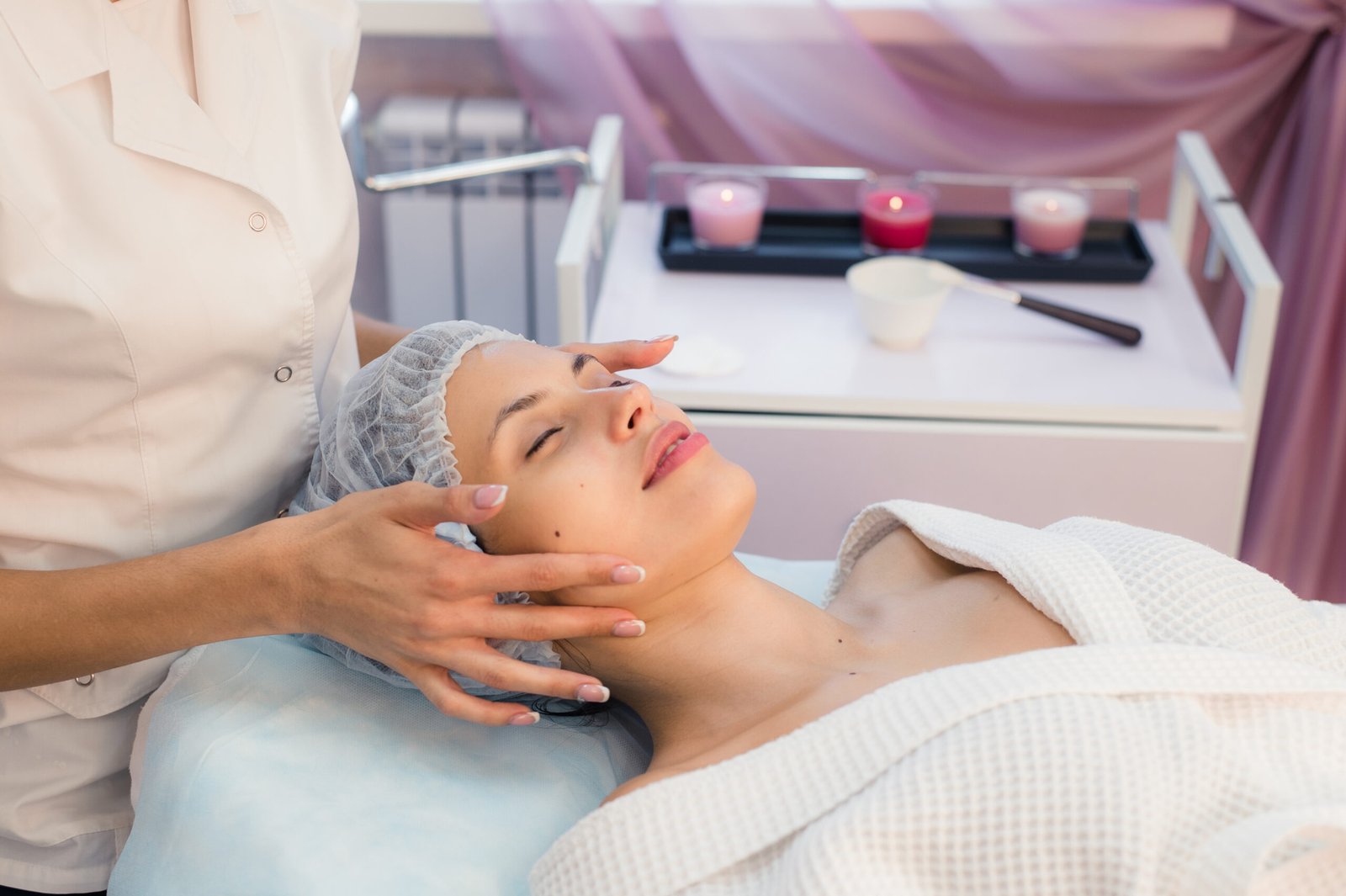 Woman cosmetologist to work in beauty salon Tyne medical clinic treatments